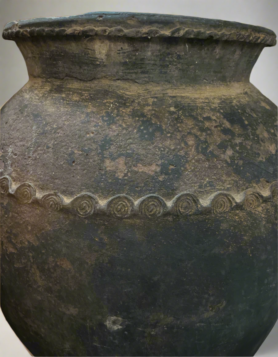 Calypso vintage charcoal floor pot