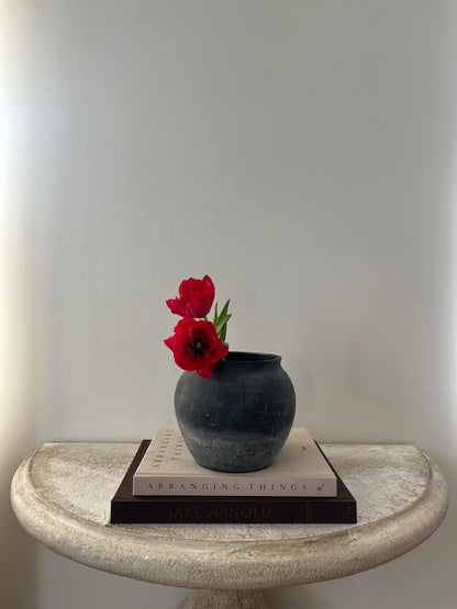 Vintage Black Clay Pot III