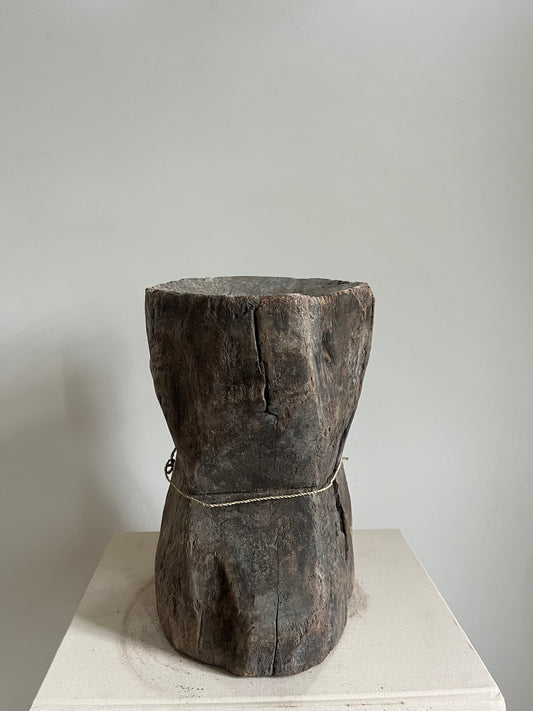 Antique Wood Mortar V