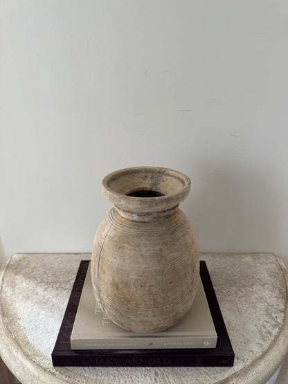Bleached Teakwood Vase, Large No. 001