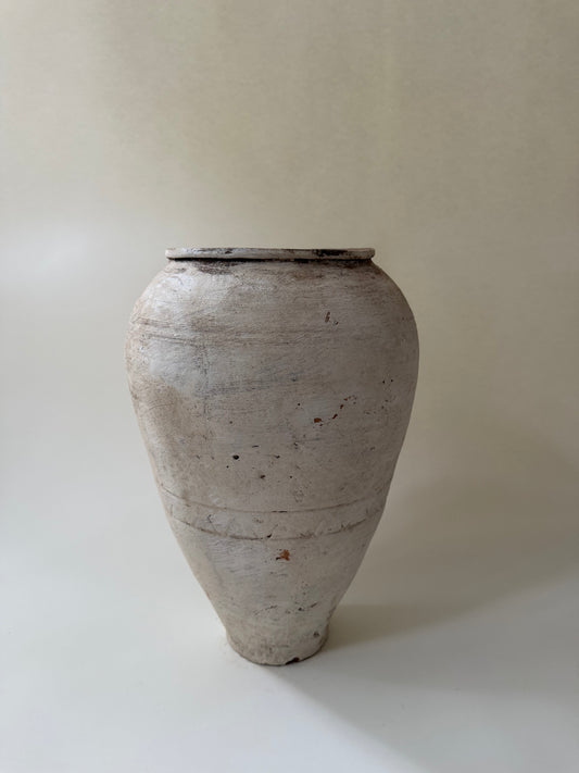 Small Olive Jar - Cream