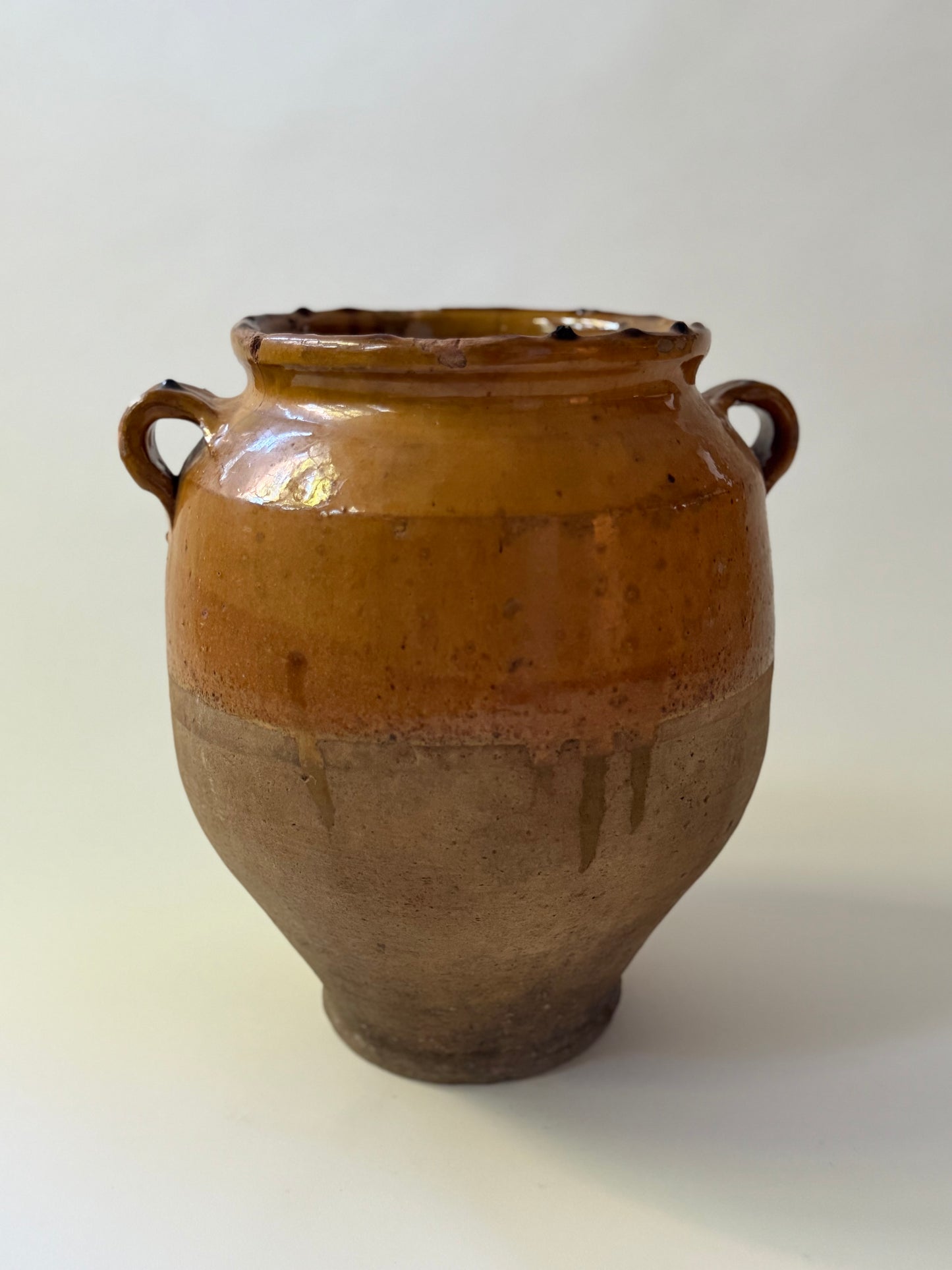 Large Antique Confit Pot - I