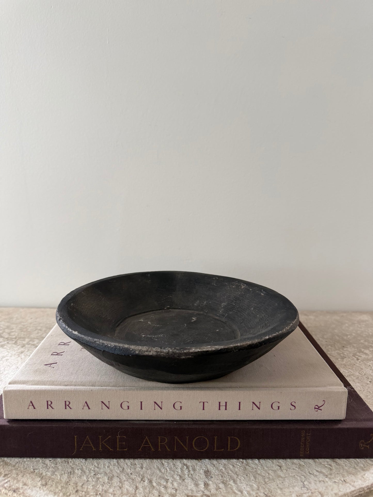Vintage Stone Dish - Black