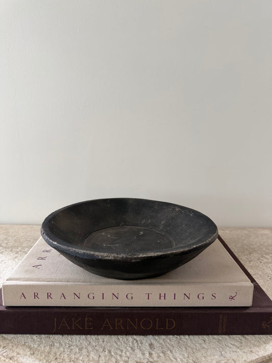 Vintage Stone Dish - Black