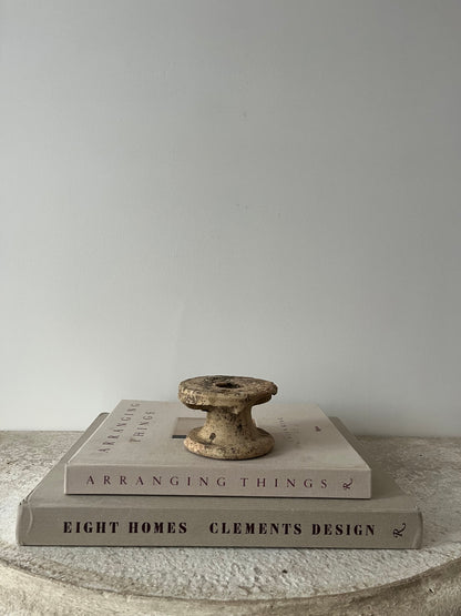 Antique Spanish Stone Candleholders