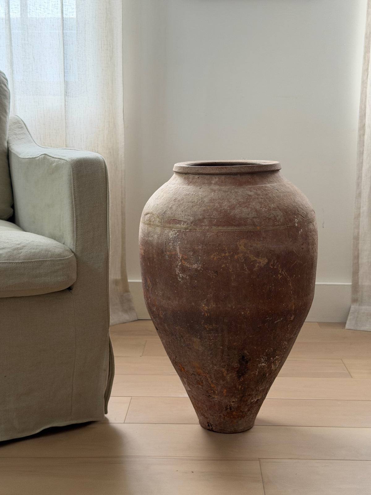 Terracotta Olive Jar - I