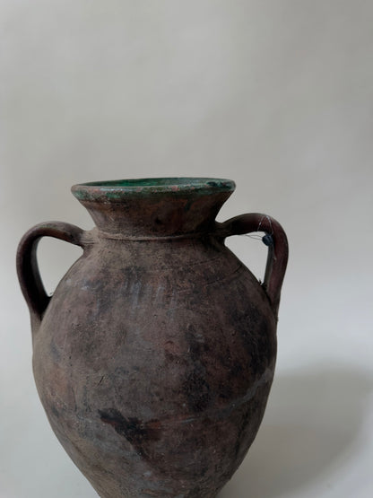 Konya Pot - Brown & Jade