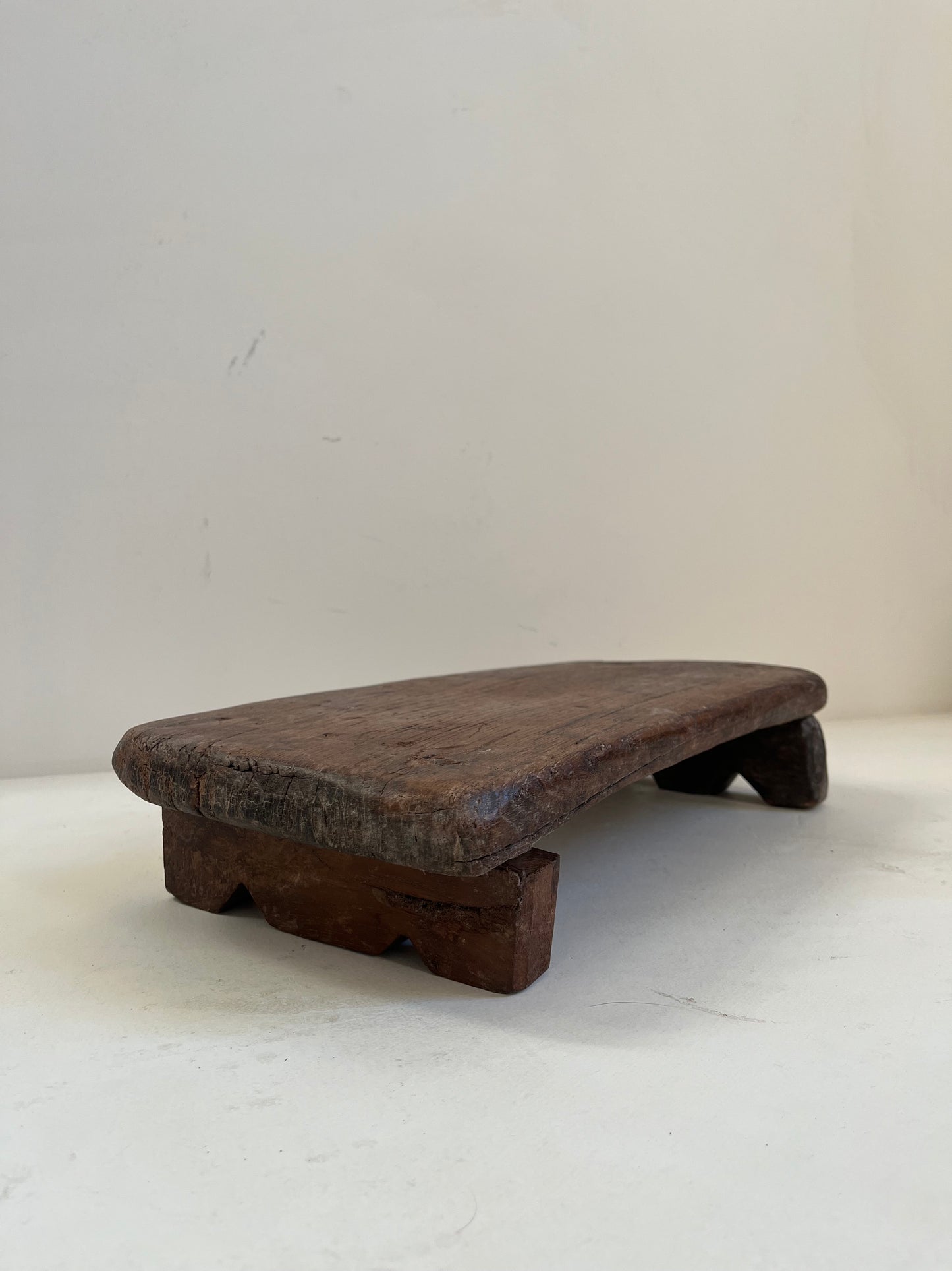 Vintage Stained Wood Bajot Riser I