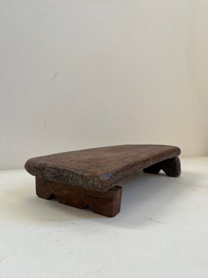 Vintage Stained Wood Bajot Riser I