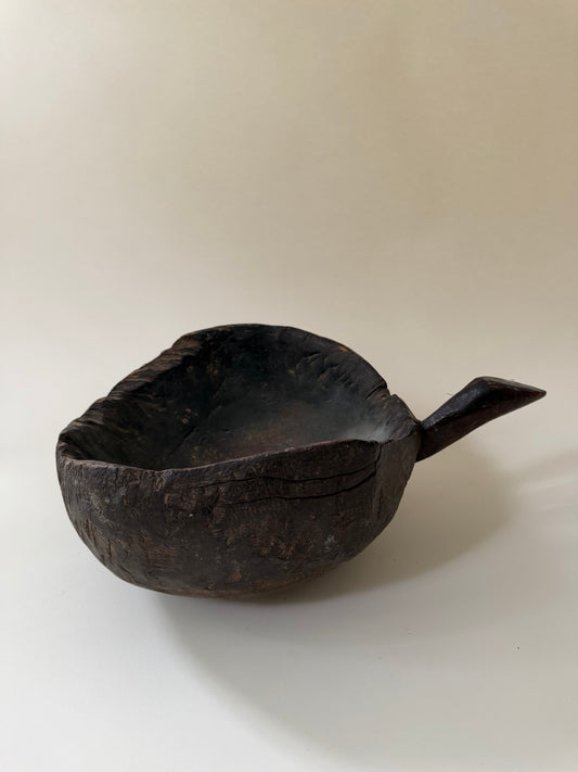 Primitive Handled Dough Bowl