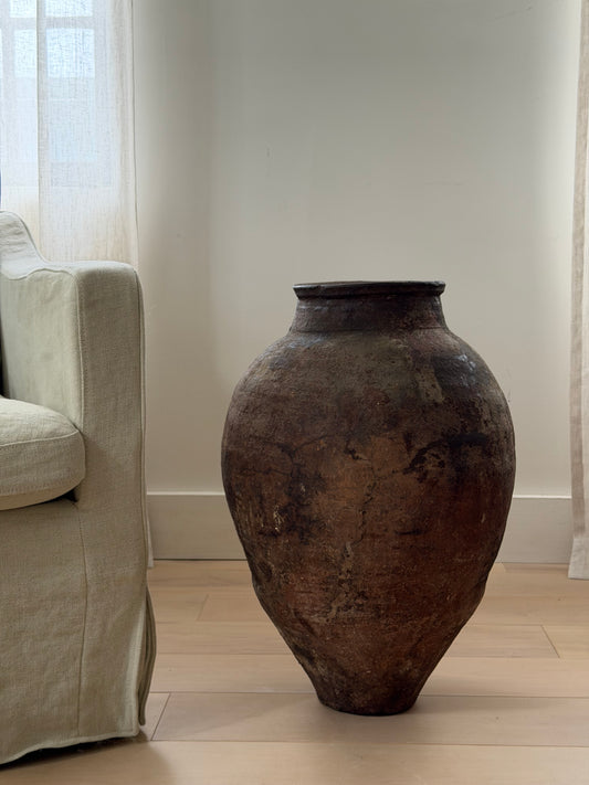 Vintage Olive Jar - V