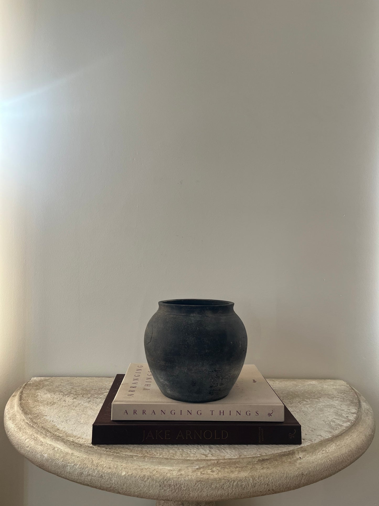 Vintage Black Clay Pot III
