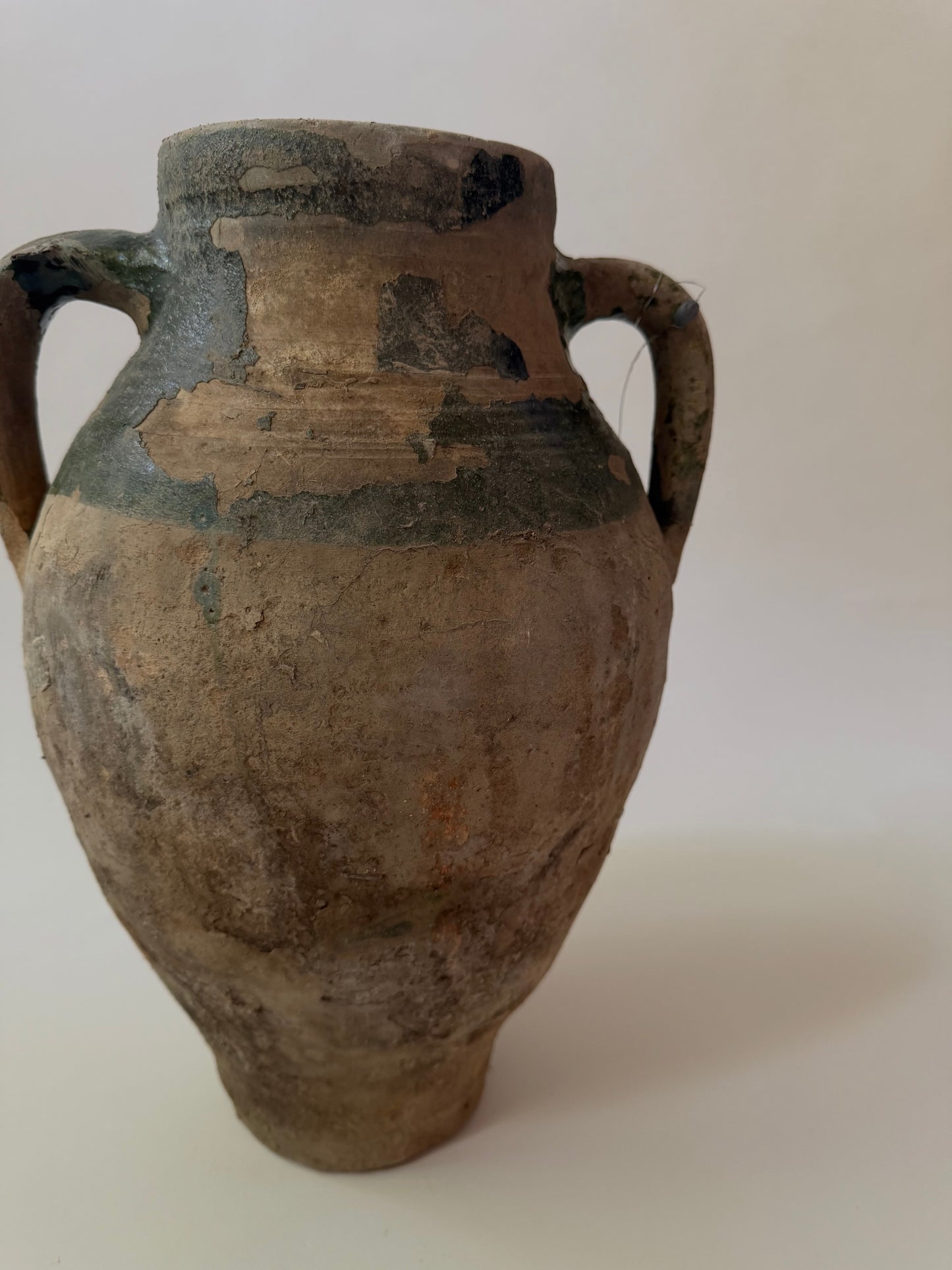 Konya Pot - Natural & Verdant Green