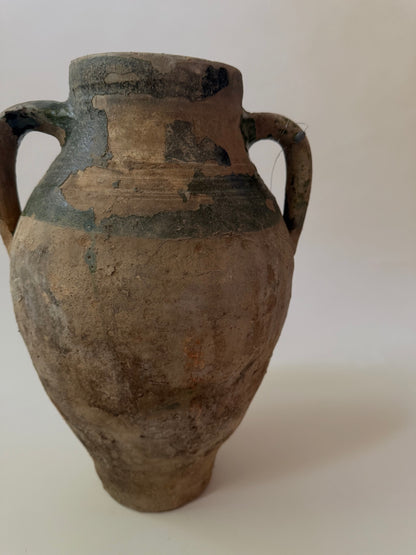 Konya Pot - Natural & Verdant Green