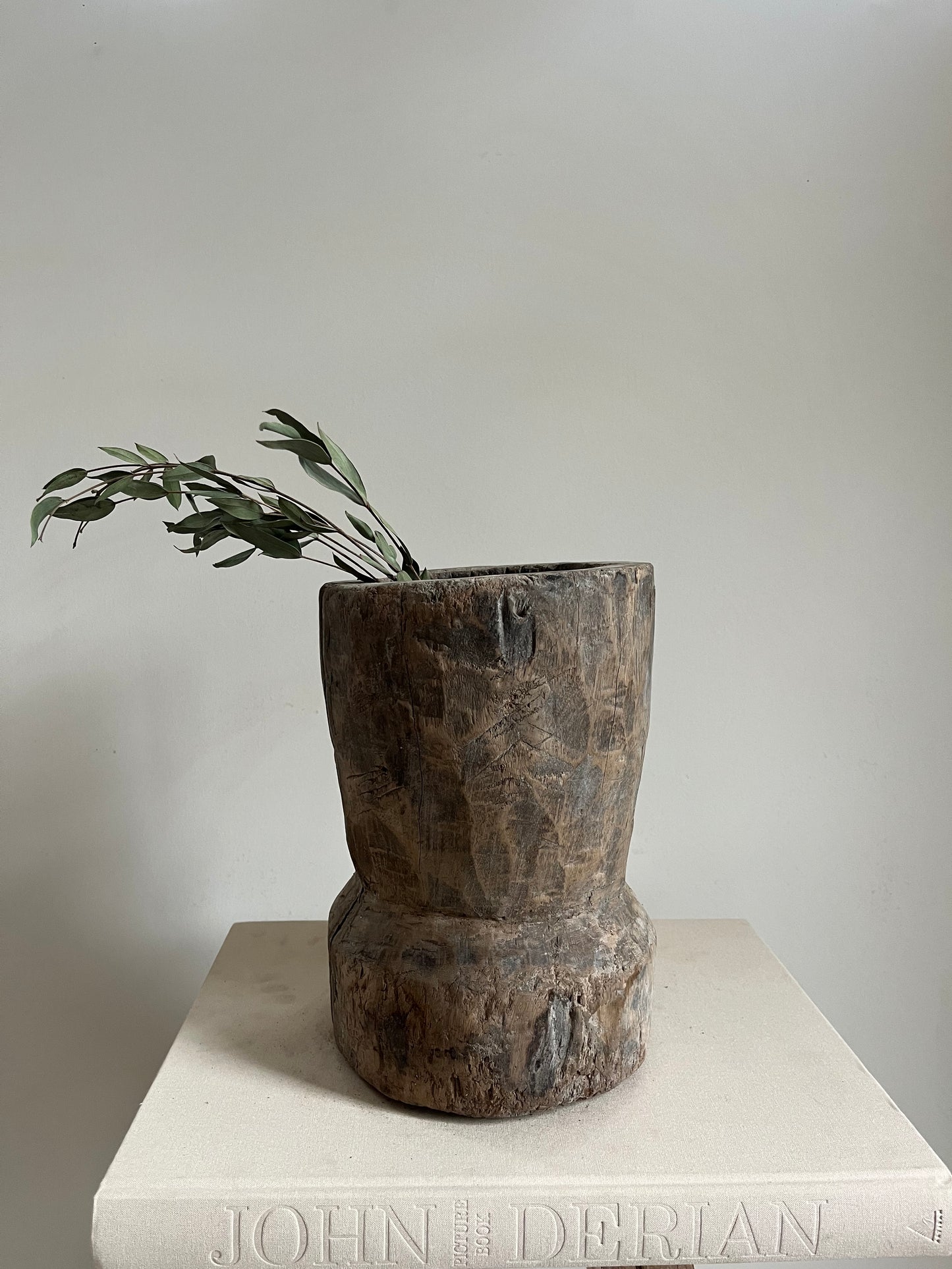 Antique Wood Mortar IV