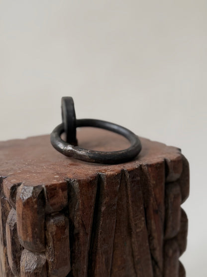 Found Door Stop - Wood & Iron