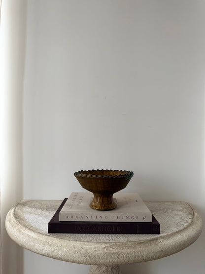 Mustard Tamegroute Pedestal Bowl I