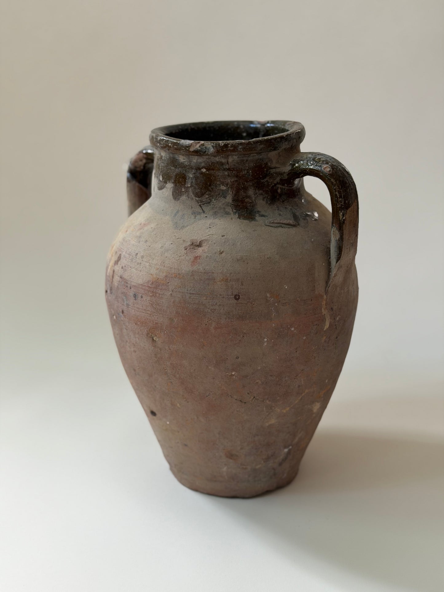 Konya Pot - Terracotta & Olive