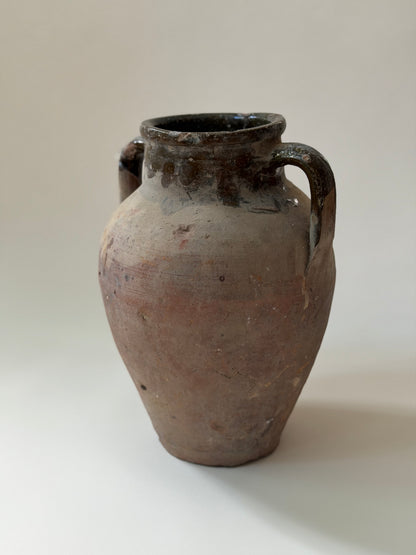 Konya Pot - Terracotta & Olive