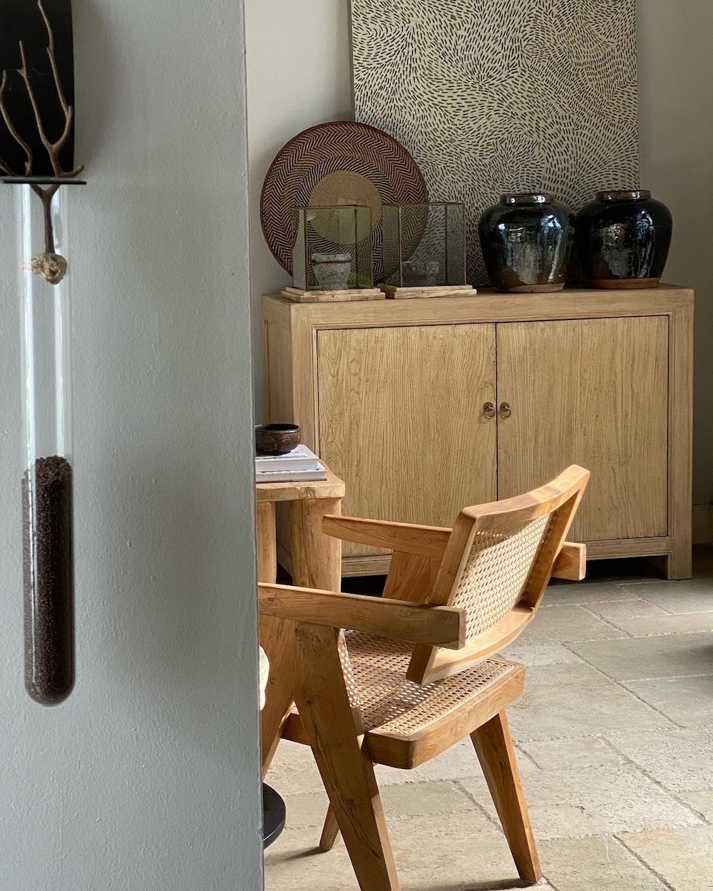 Selene Two Door Elm Cabinet