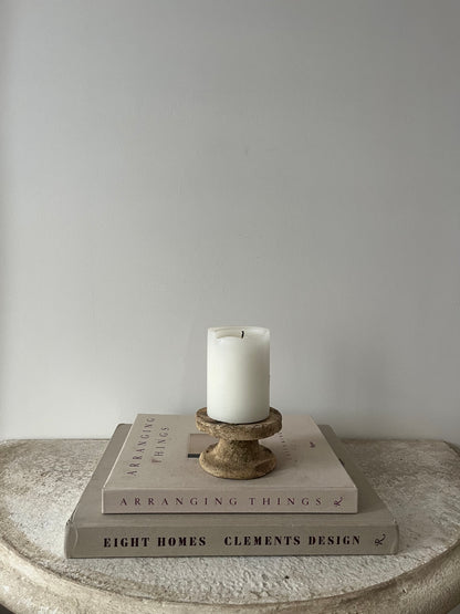 Antique Spanish Stone Candleholders