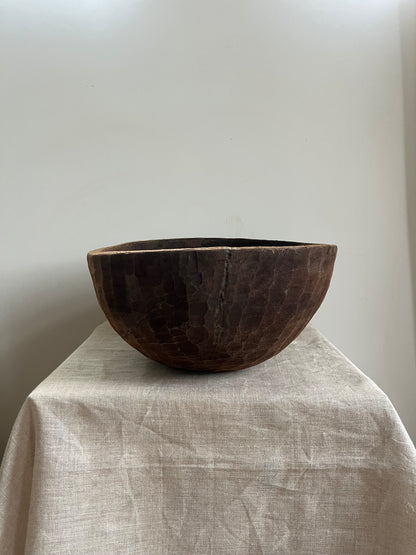 Antique Carved Bowl II
