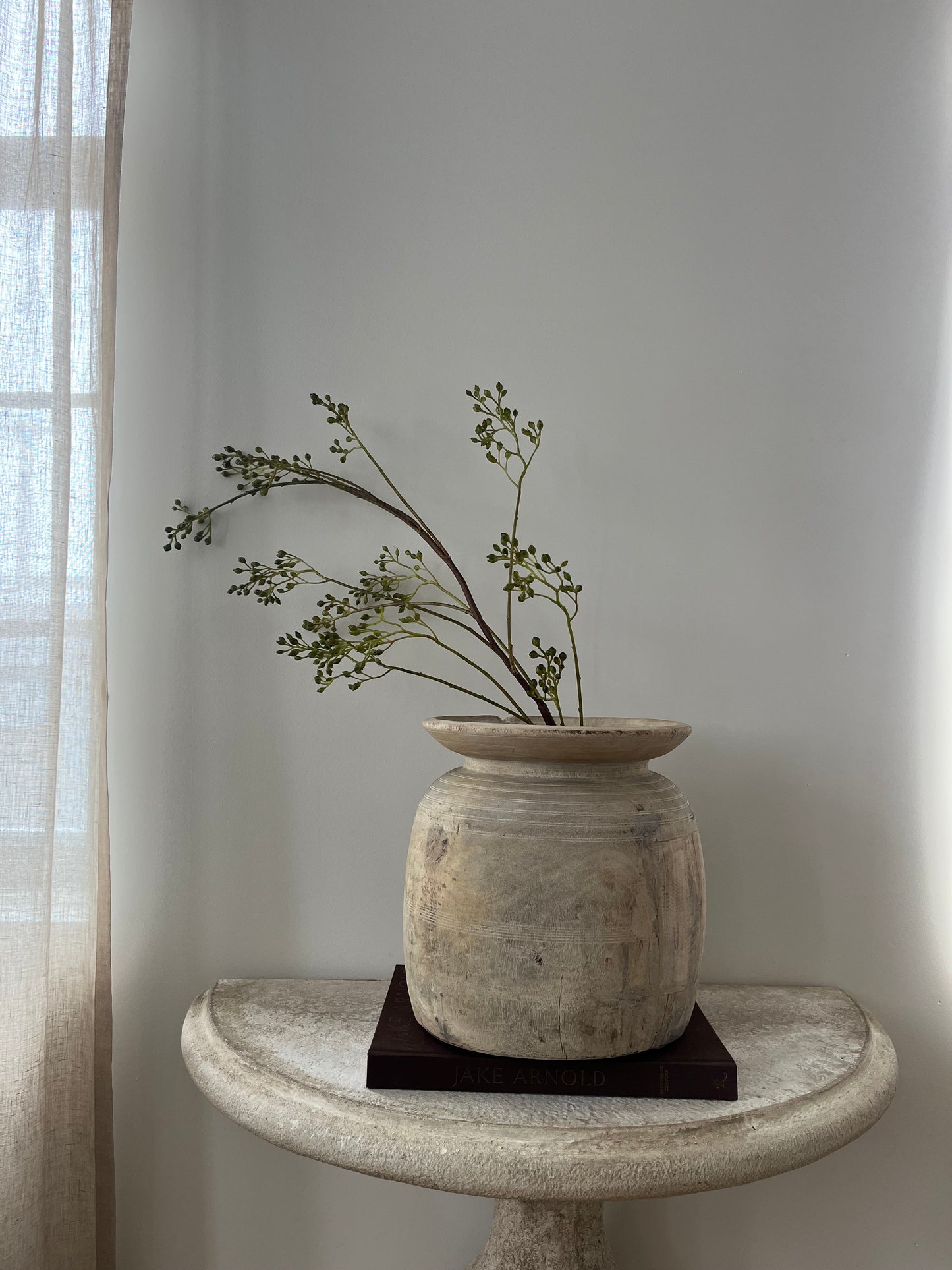 Vintage Teakwood Pot, XL No. 001