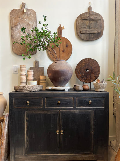 Antique wheel on stand