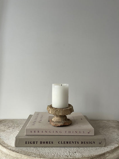 Antique Spanish Stone Candleholders