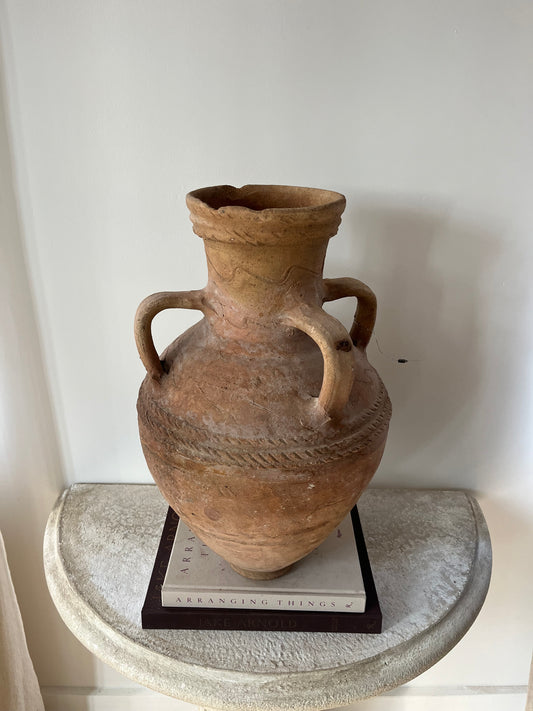 Rare Antique 4 Handle Hatay Pot