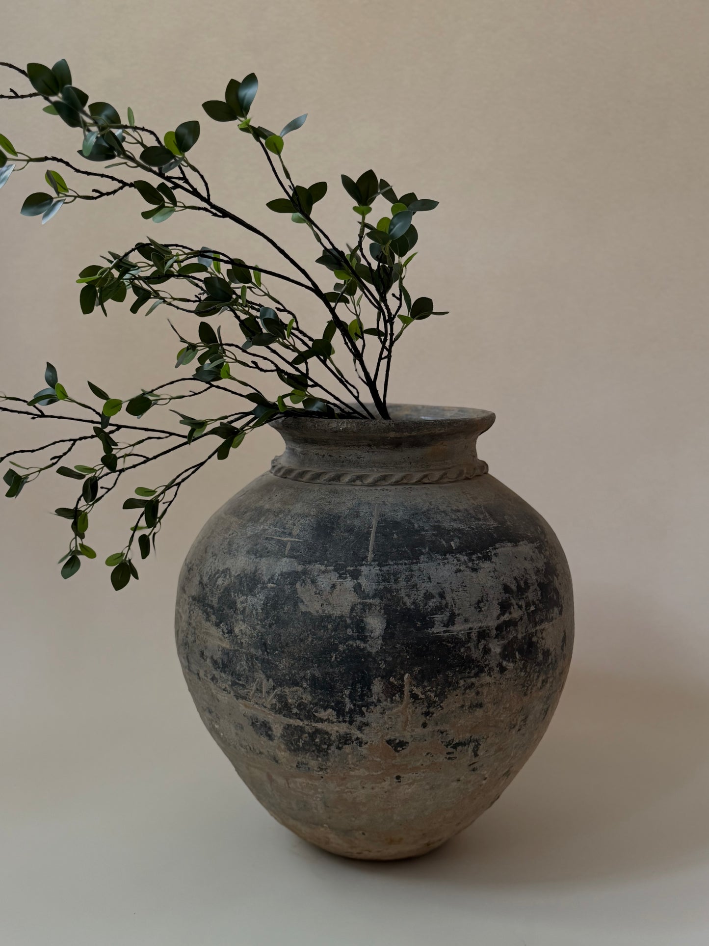 Black Clay Water Pot - Large