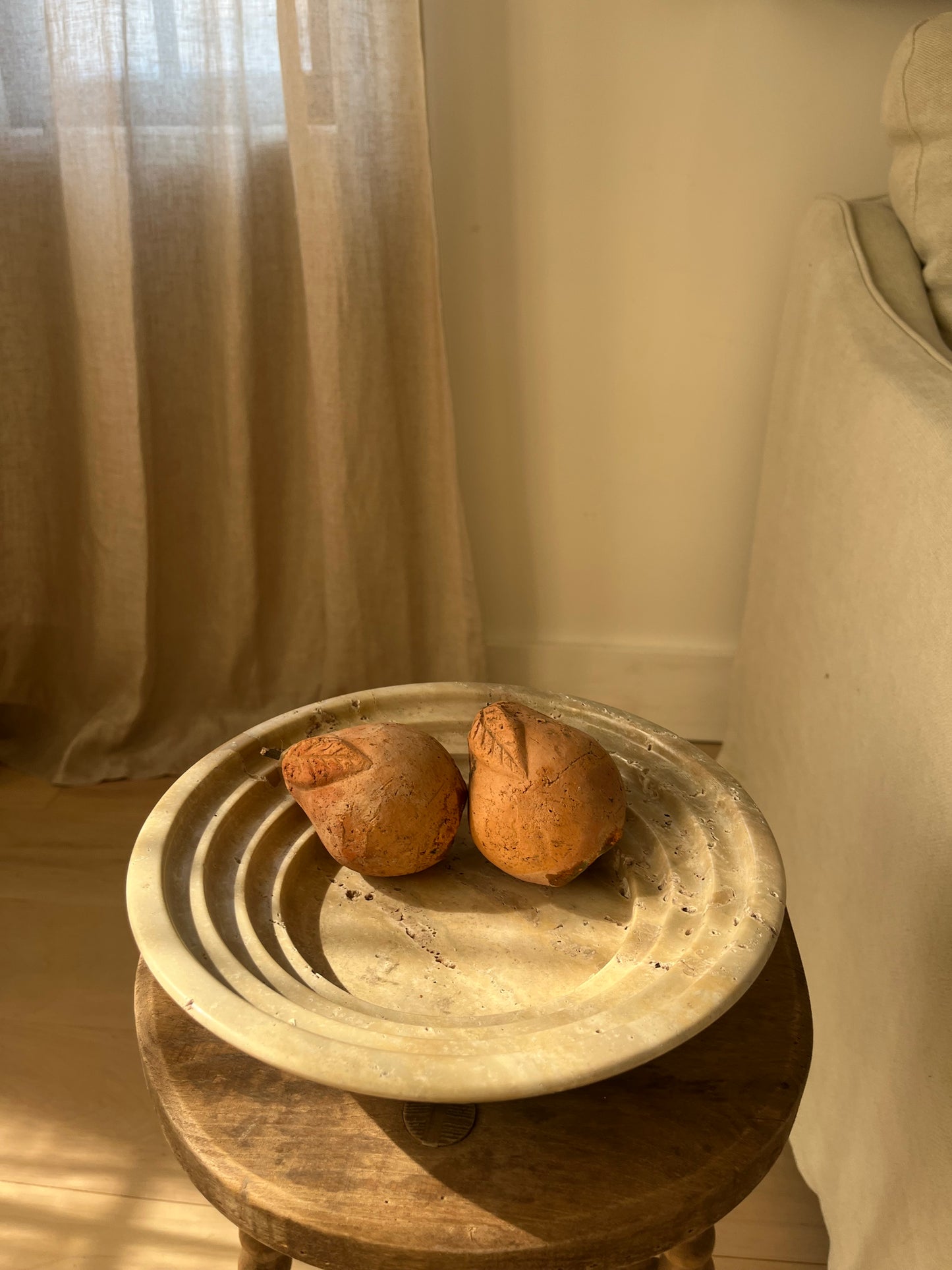 Vintage Terracotta Pears, Set of 2