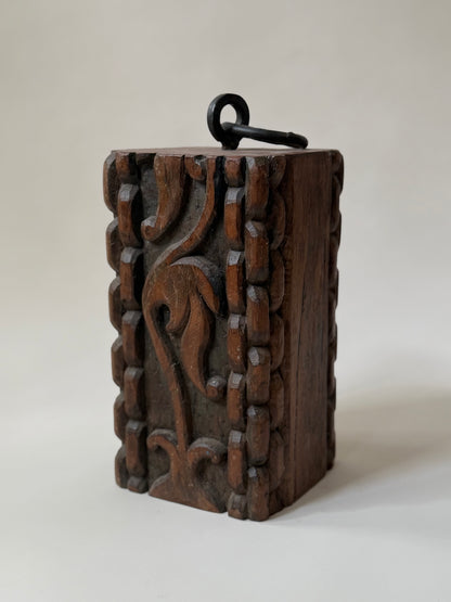 Found Door Stop - Wood & Iron