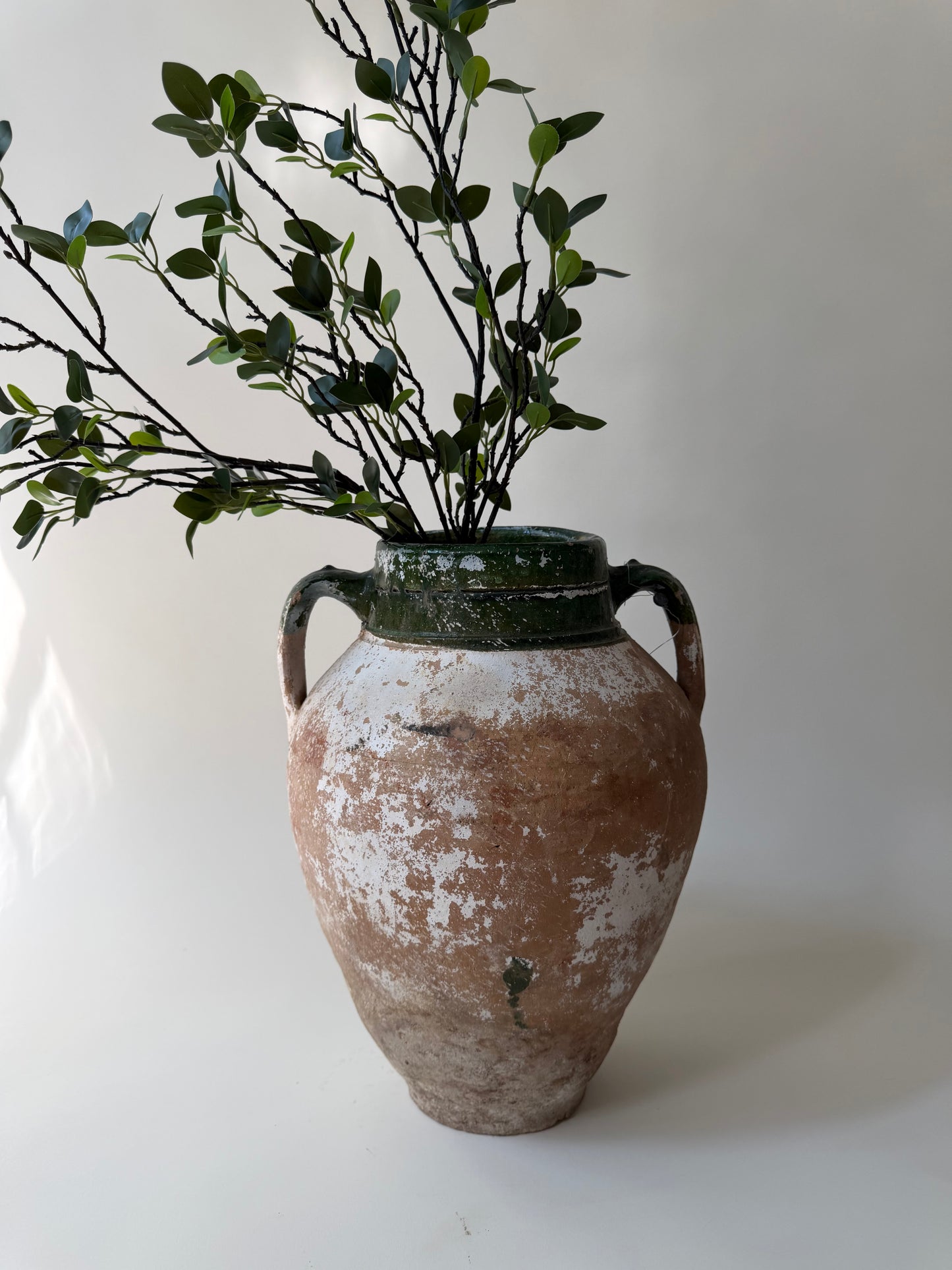 Konya Pot - Beyaz Patina