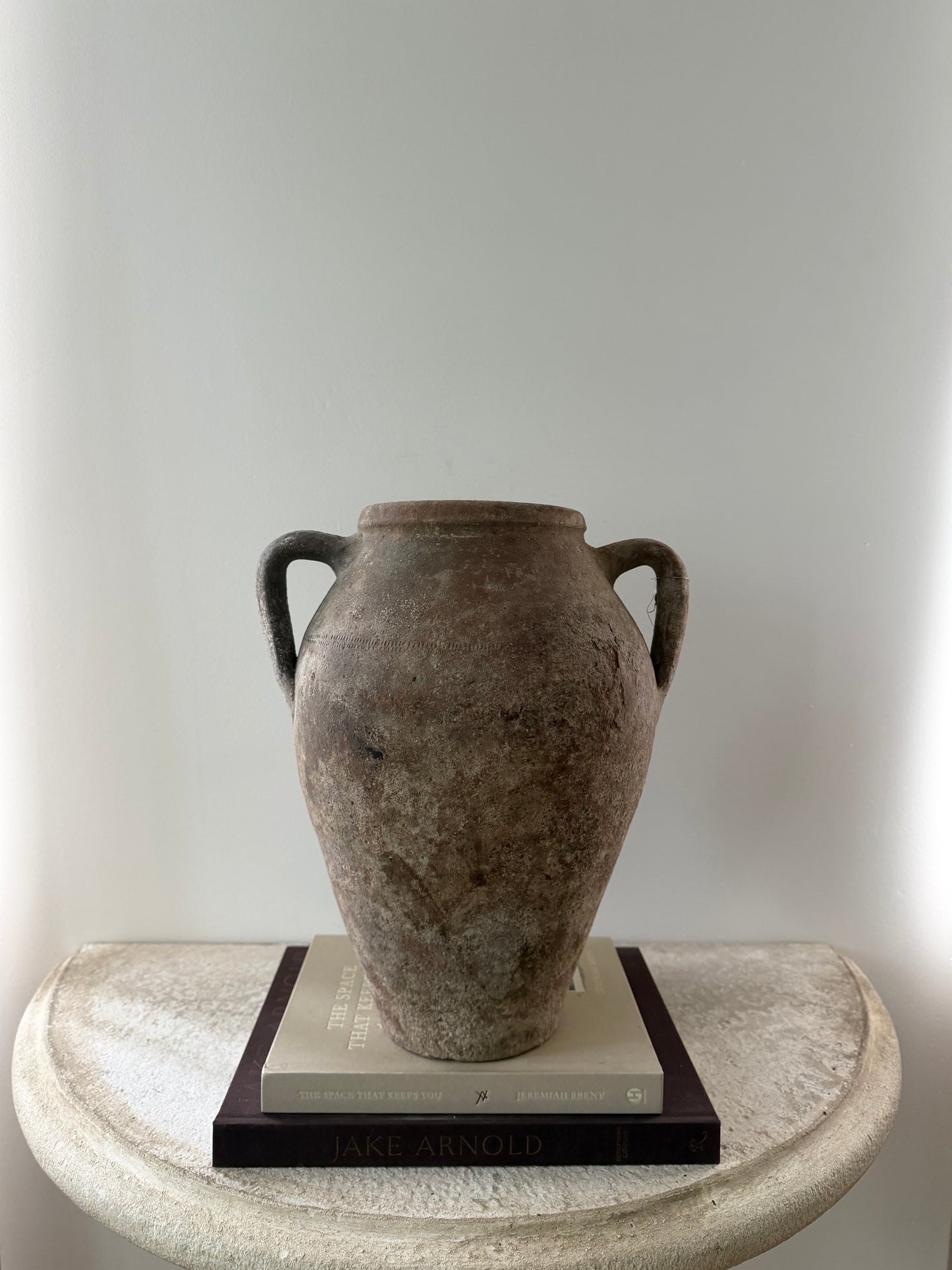 2 Handle Vessel- Brown Patina