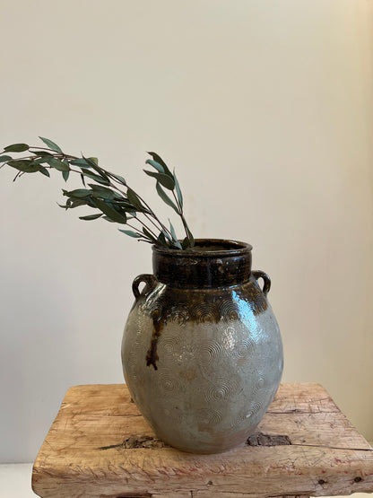 Vintage Glazed Pot III