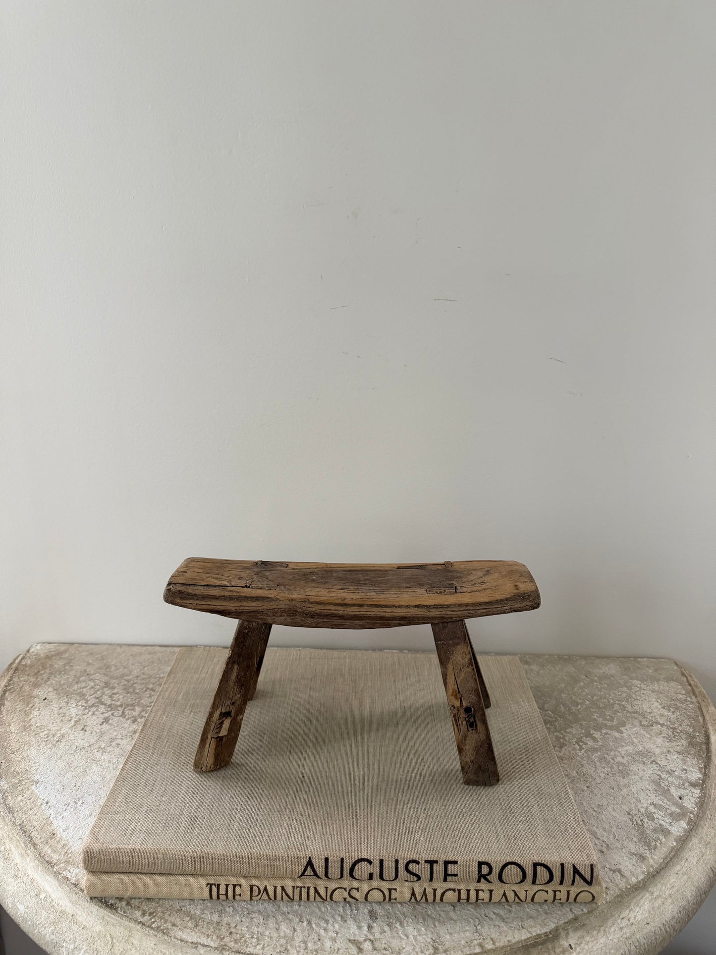 Tiny Elm Stool I