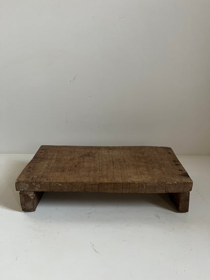 Vintage Stained Wood Bajot Riser V