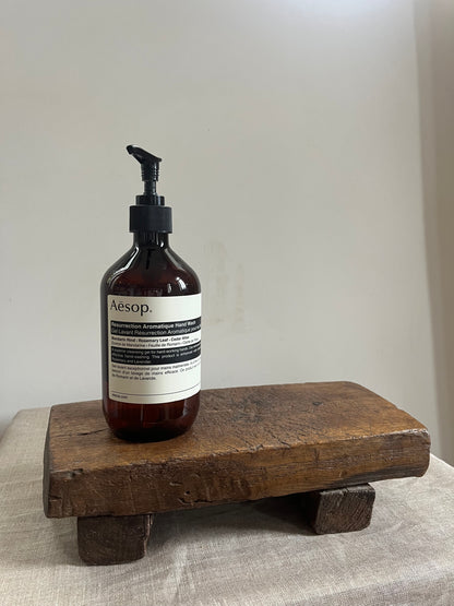 Vintage Stained Wood Bajot Riser X