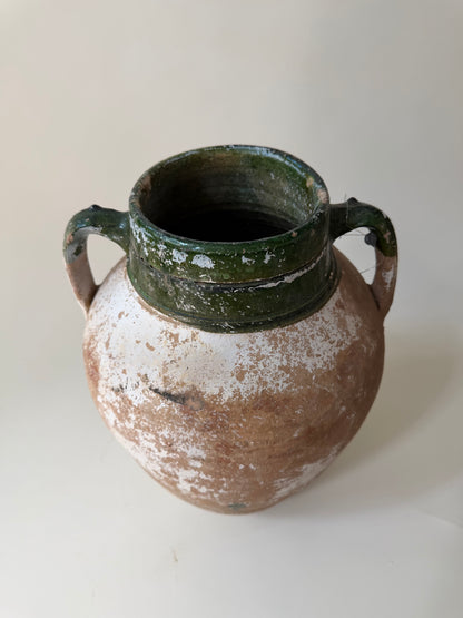 Konya Pot - Beyaz Patina