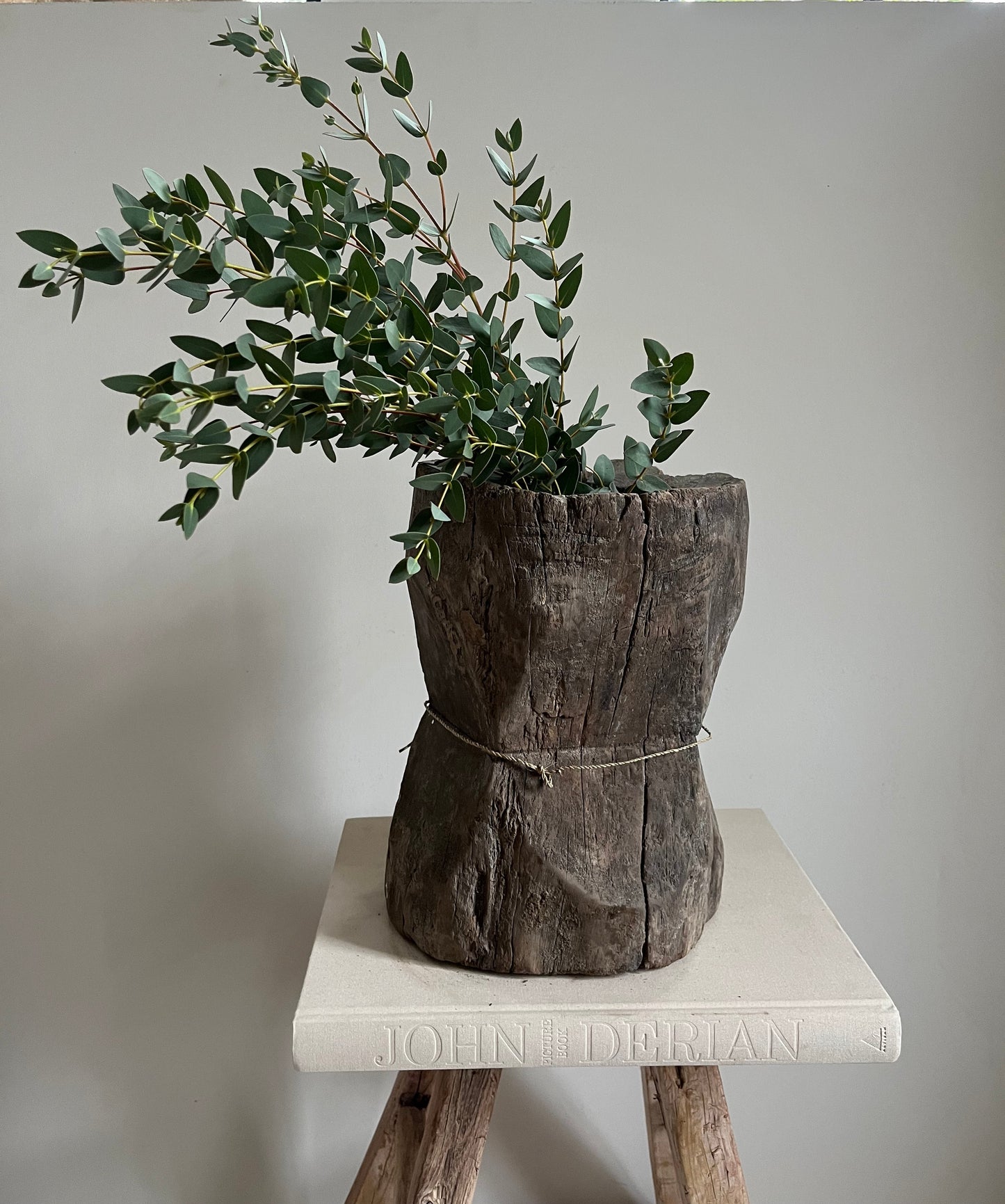 Antique Wood Mortar V