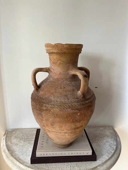 Rare Antique 4 Handle Hatay Pot