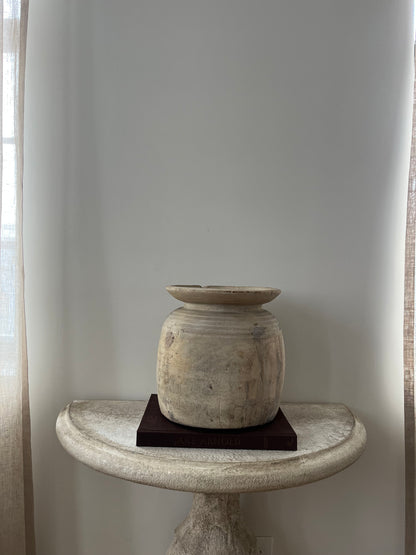 Vintage Teakwood Pot, XL No. 001