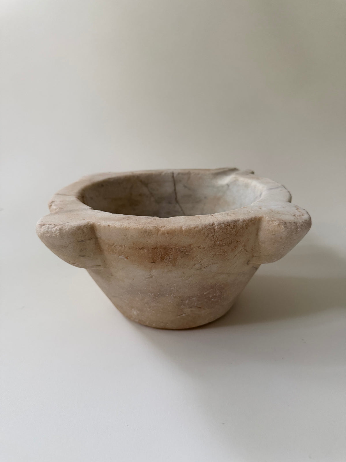 Large French Marble Mortar