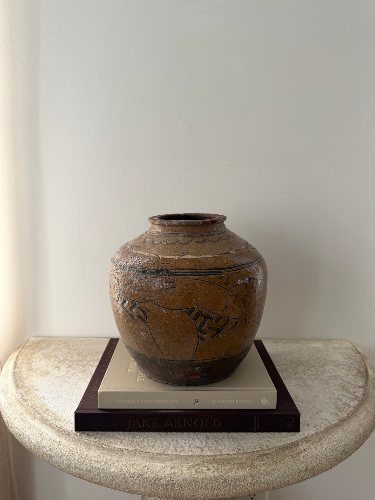 Mustard Vintage Ginger Jar
