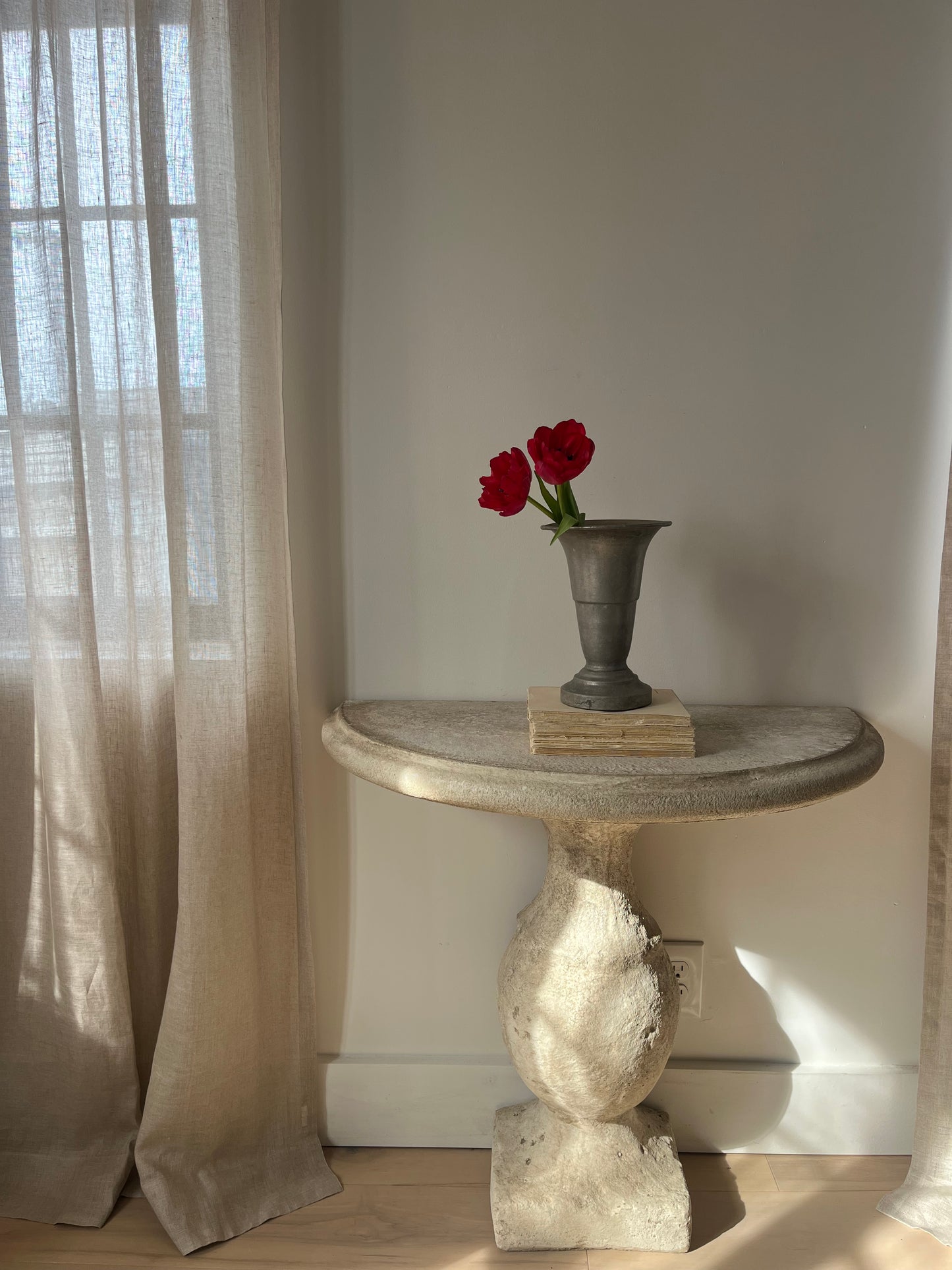 Antique Pewter Vase