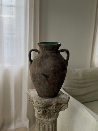 Konya Pot - Brown & Jade