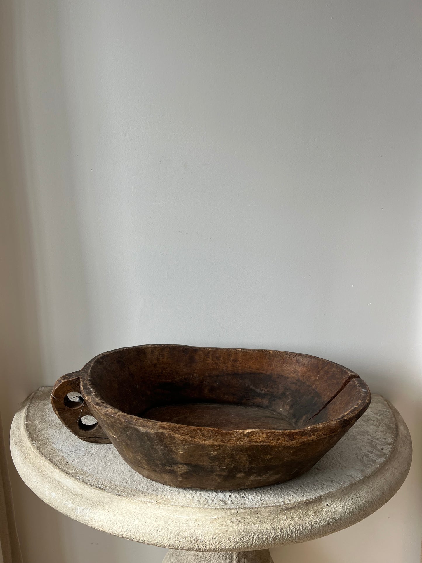 Large Antique Dough Bowl
