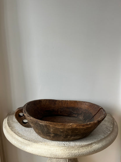 Large Antique Dough Bowl