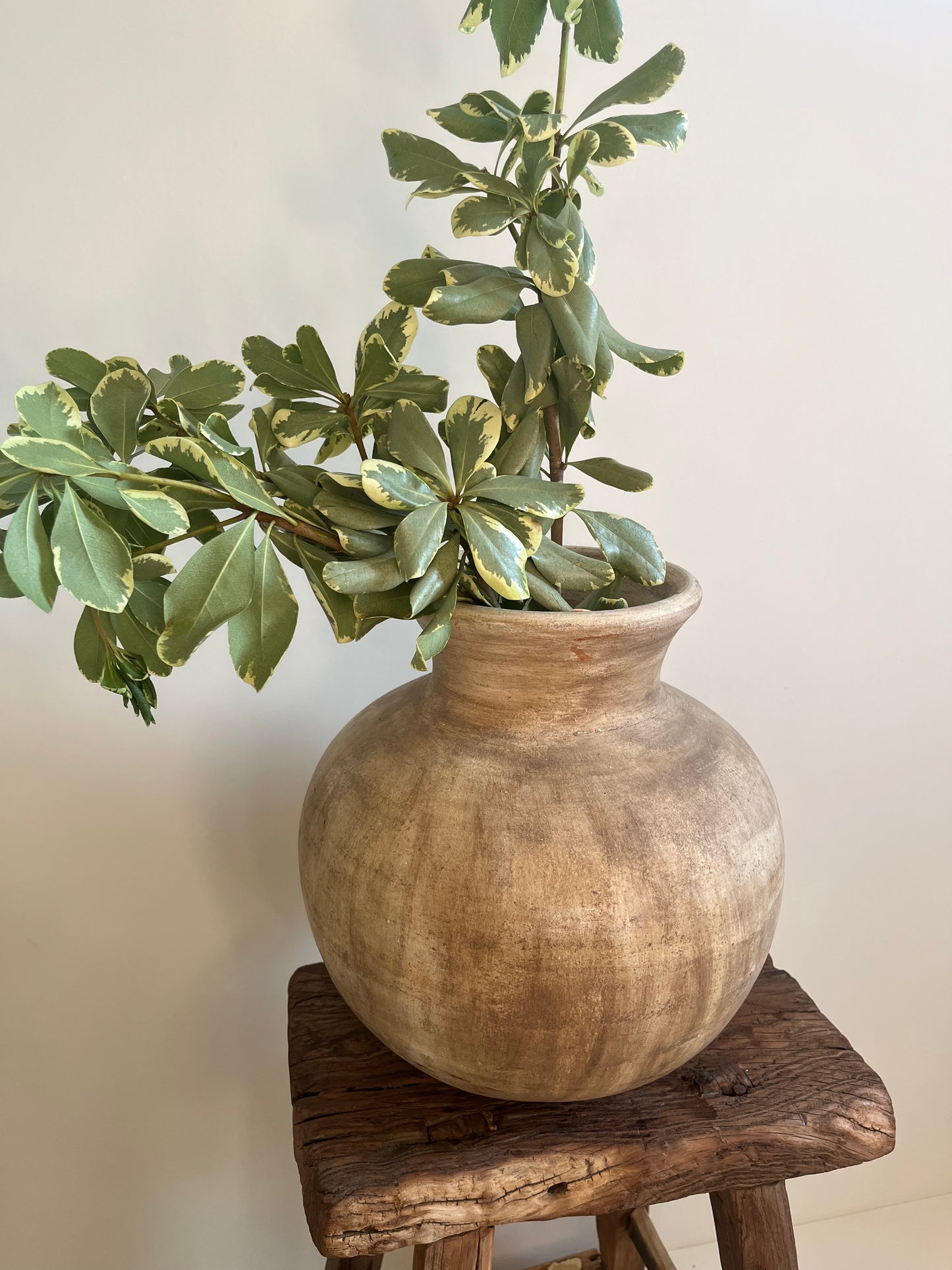 Vintage Round Clay Indonesian Water Pot